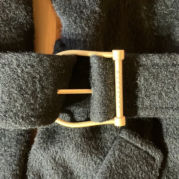 Burberry London Trench Coat Alpaca Rum Wool Black Series - Picture 3 of 7